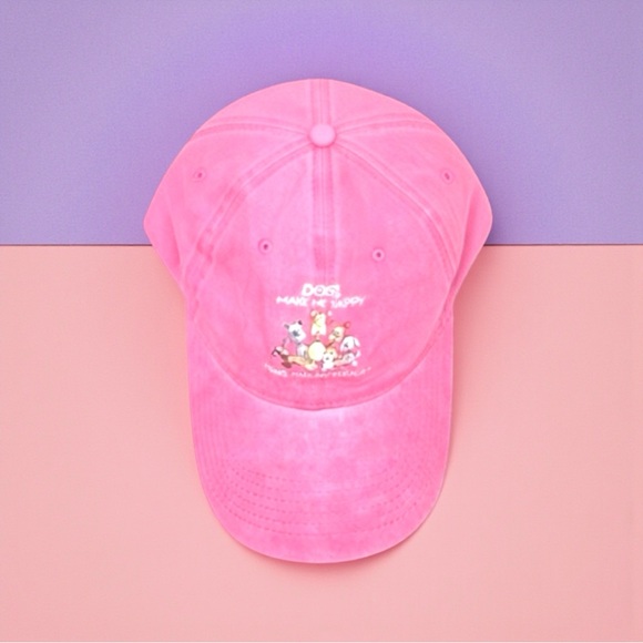 Women’s Pink Dog Hat w/saying - Picture 4 of 5